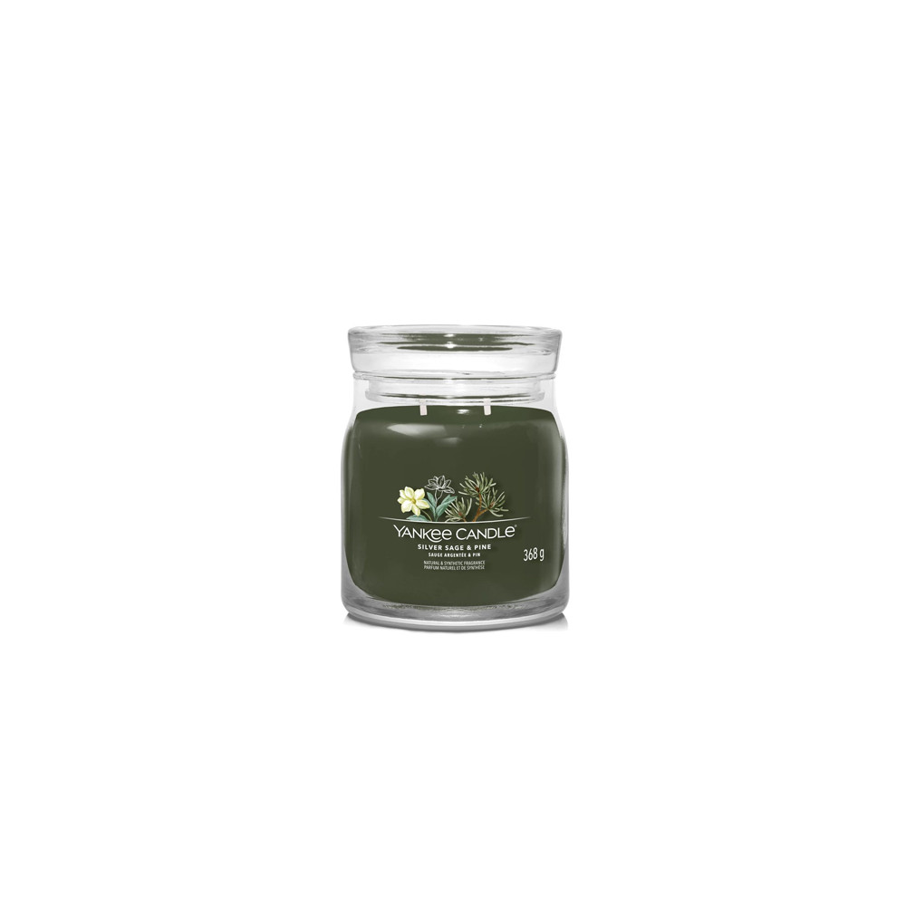 Produktbild för Yankee Candle Silver Sage & Pine signature svíčka střední 368 g