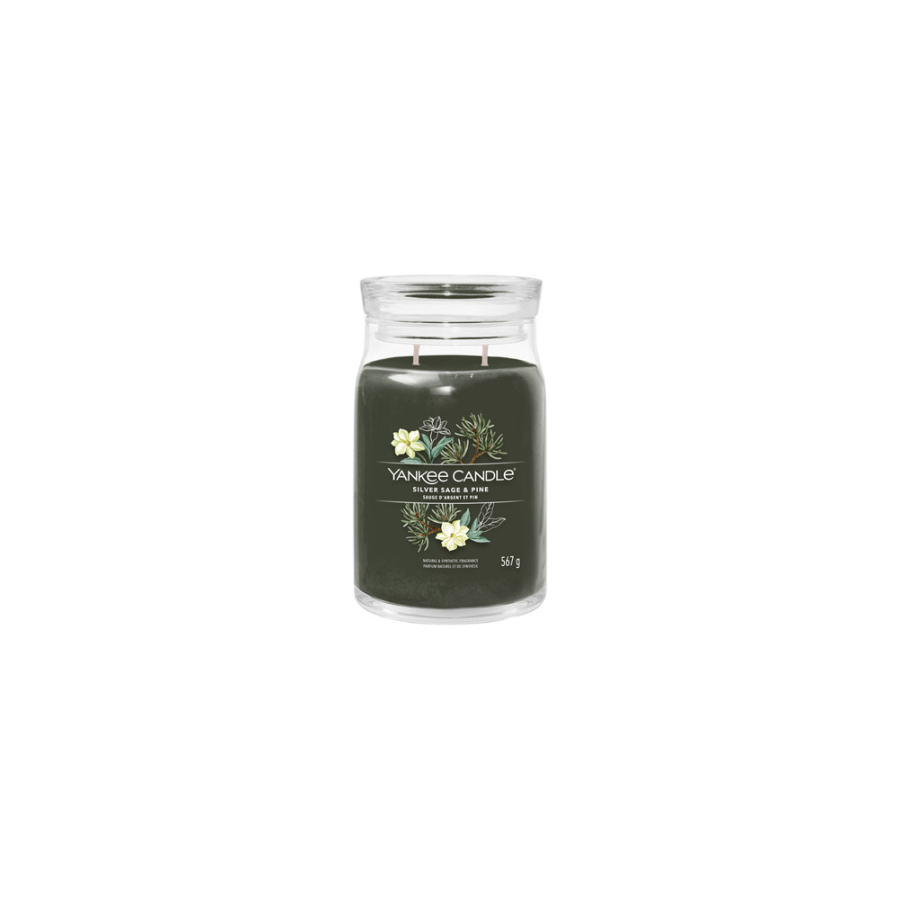 Produktbild för Yankee Candle Silver Sage & Pine signature svíčka velká 567 g