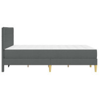 Produktbild för Sängram Mörkgrå 120 x 190 cm Polyester