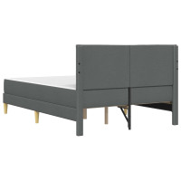 Produktbild för Sängram Mörkgrå 120 x 190 cm Polyester
