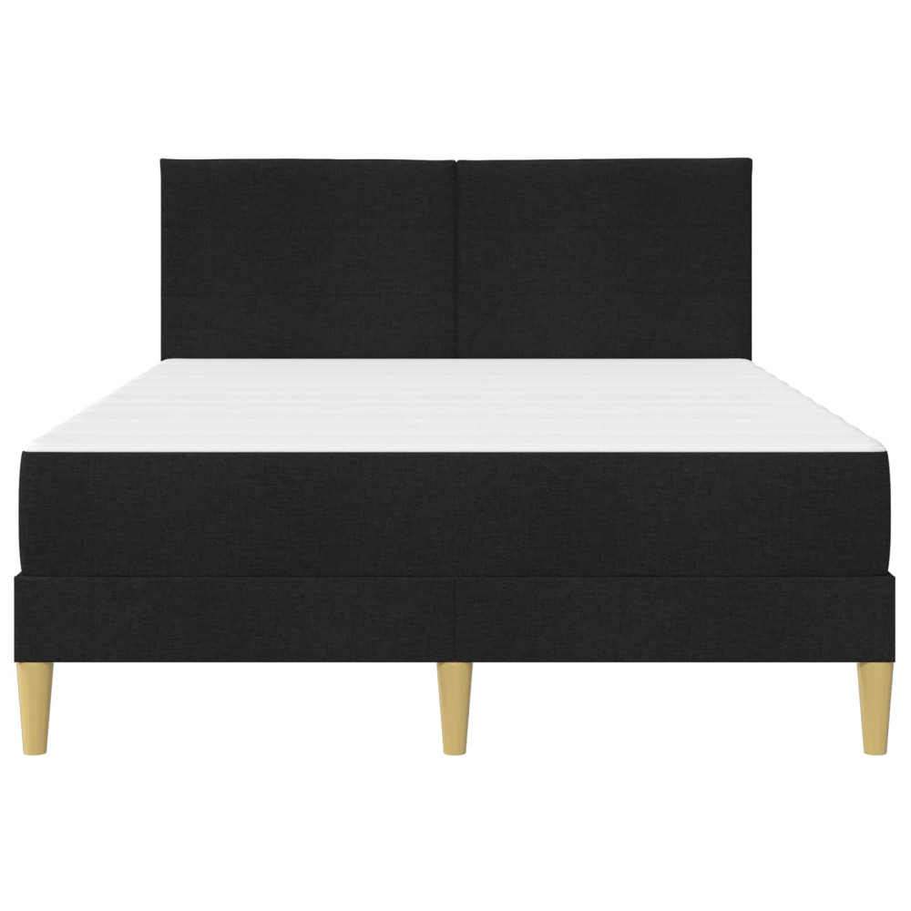 Produktbild för Sängram Svart 120 x 190 cm Polyester