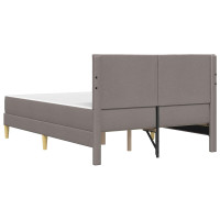 Produktbild för Sängram Taupe 120 x 190 cm Polyester
