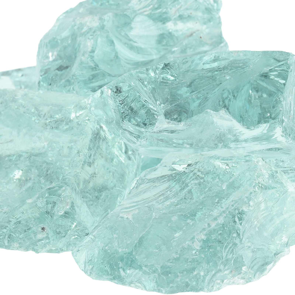 Produktbild för Trädgårdsstenar Turkos 12 cm Glas