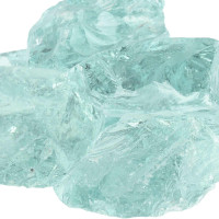 Produktbild för Trädgårdsstenar Turkos 12 cm Glas