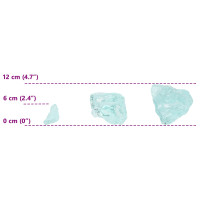 Produktbild för Trädgårdsstenar Turkos 12 cm Glas
