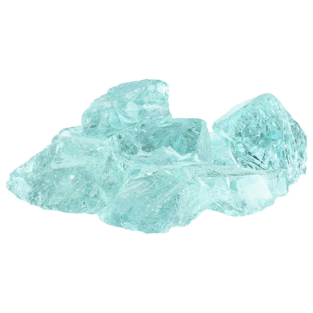 Produktbild för Trädgårdsstenar Turkos 12 cm Glas