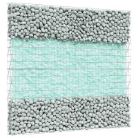 Produktbild för Trädgårdsstenar Turkos 12 cm Glas