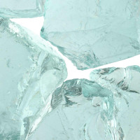 Produktbild för Trädgårdsstenar Turkos 12 cm Glas