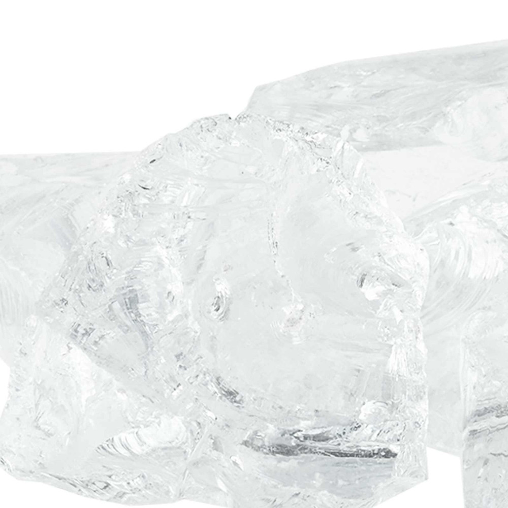 Produktbild för Trädgårdsstenar Vit 12 cm Glas