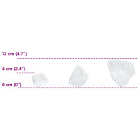 Produktbild för Trädgårdsstenar Vit 12 cm Glas