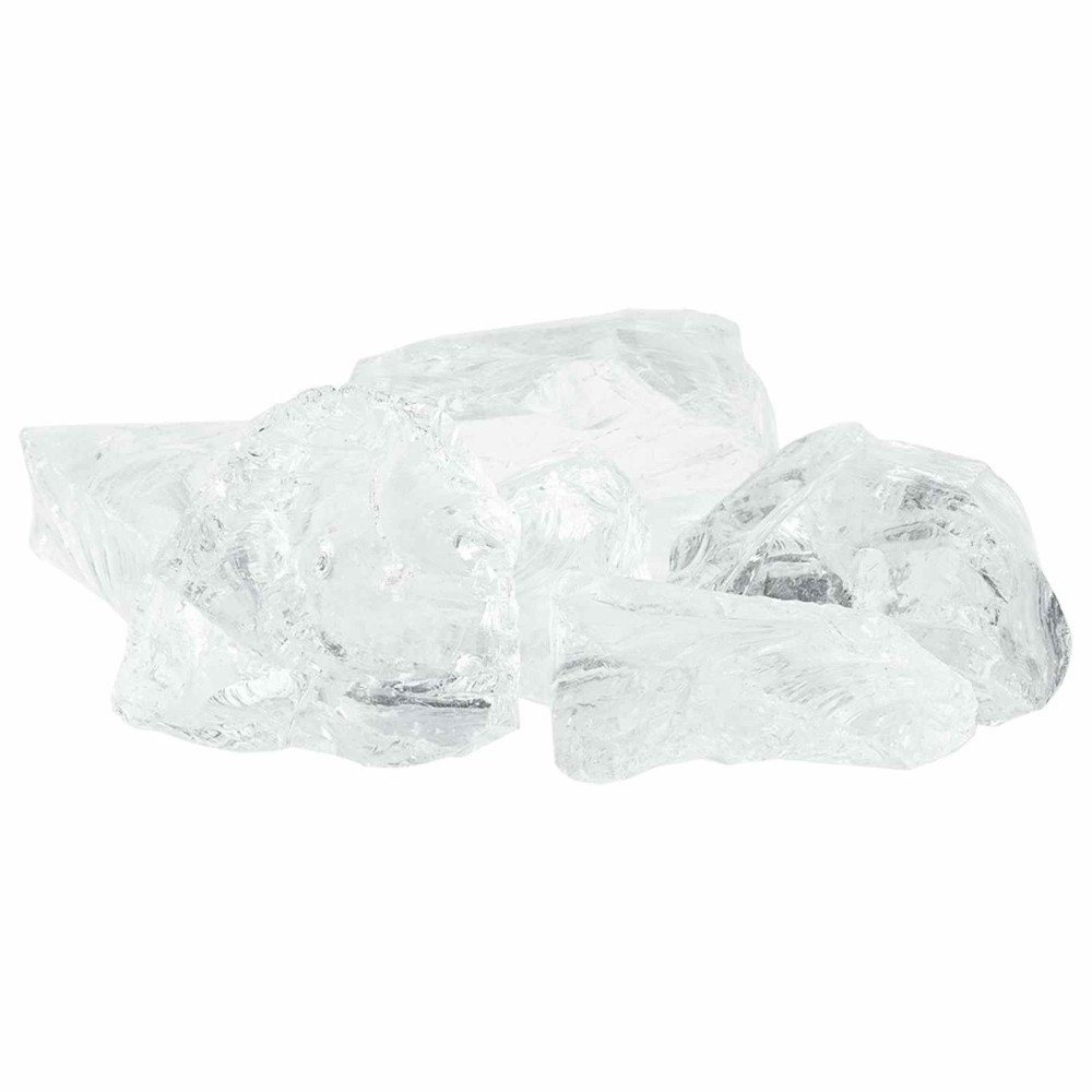 Produktbild för Trädgårdsstenar Vit 12 cm Glas