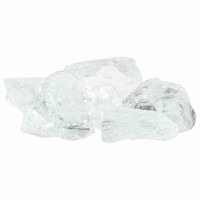 Produktbild för Trädgårdsstenar Vit 12 cm Glas