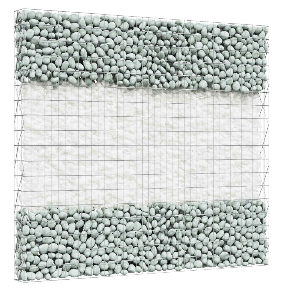 Produktbild för Trädgårdsstenar Vit 12 cm Glas