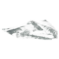 Produktbild för Trädgårdsstenar Vit 12 cm Glas