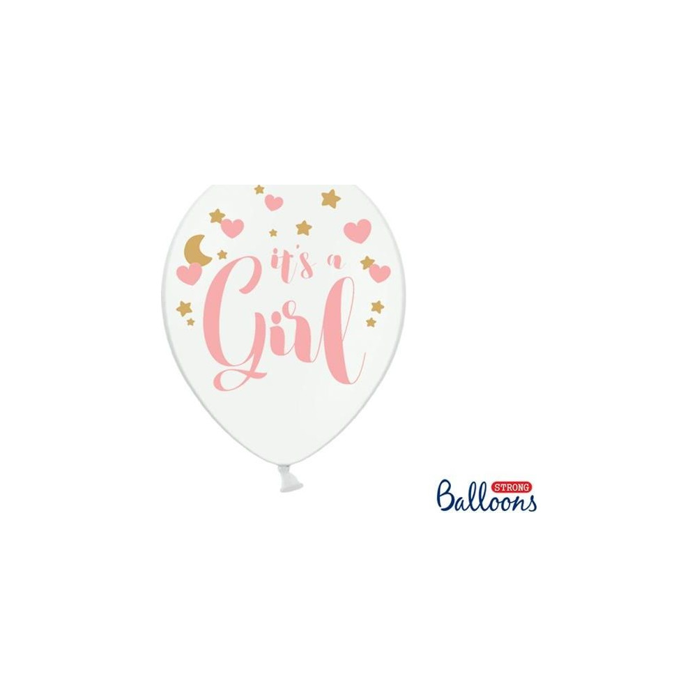 Produktbild för PartyDeco SB14P-233-008-6, Toy balloon, Latex, Guld, Rosa, V...