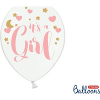 Produktbild för PartyDeco SB14P-233-008-6, Toy balloon, Latex, Guld, Rosa, V...