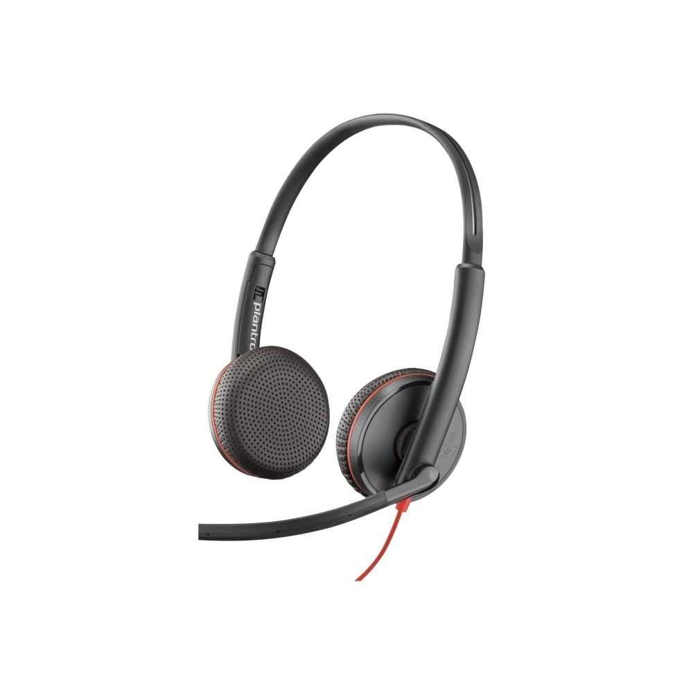 Produktbild för HP Poly Blackwire 3225 - headset - 3,5 mm kontakt, USB-C