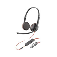Produktbild för HP Poly Blackwire 3225 - headset - 3,5 mm kontakt, USB-C
