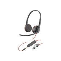 Produktbild för HP Poly Blackwire 3225 - headset - 3,5 mm kontakt, USB-C