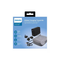 Produktbild för PHILIPS reseadapter med powerbank 5000mAh