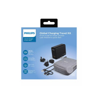 Produktbild för PHILIPS reseadapter med powerbank 5000mAh