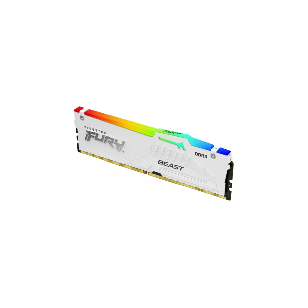 Produktbild för Kingston FURY Beast RGB - DDR5 - sats - 32 GB: 2 x 16 GB - DIMM 288-pin - 6400 MHz / PC5-51200 - ej buffrad