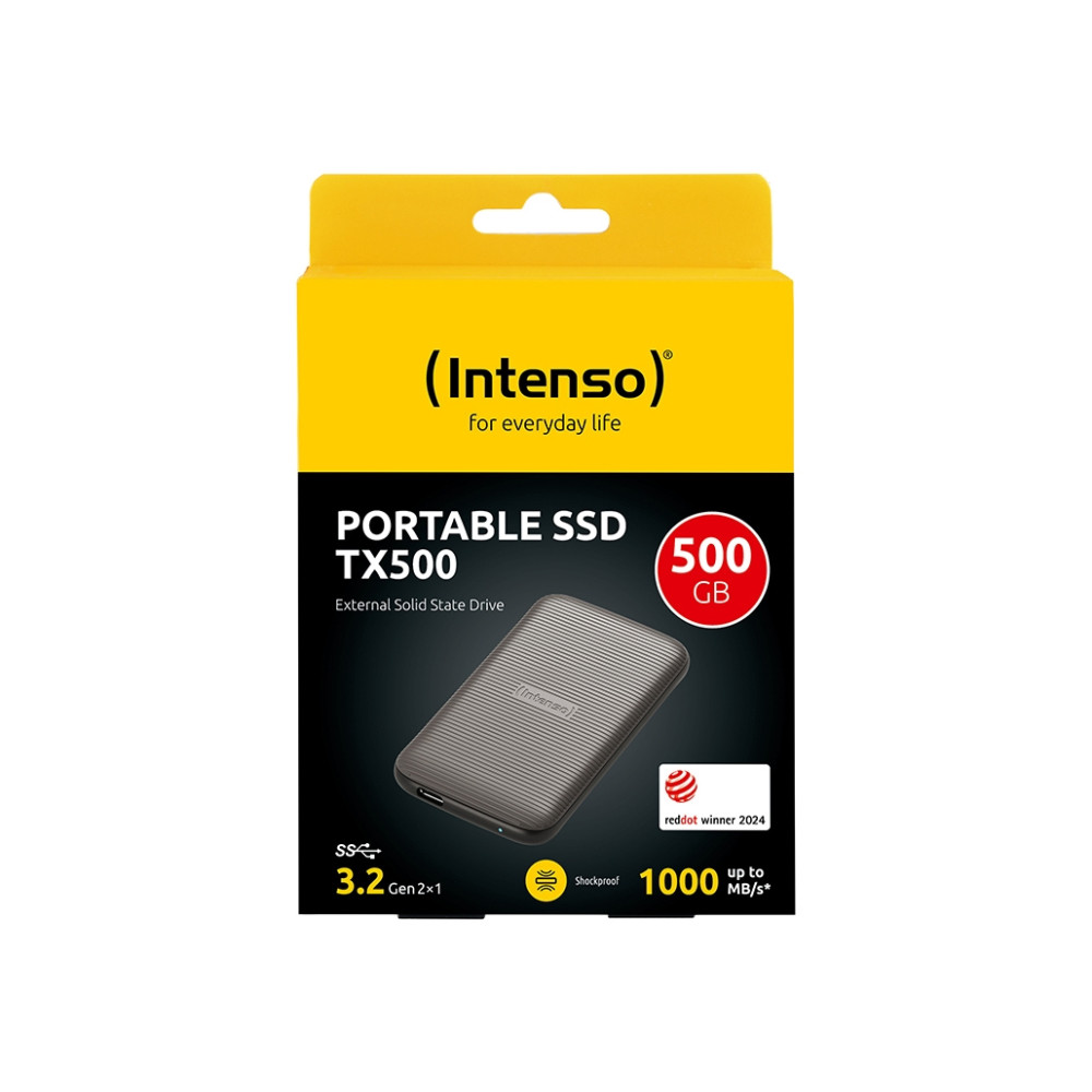Produktbild för Intenso TX500 - SSD - 500 GB - USB 3.2 Gen 2x1