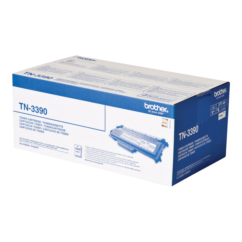 Produktbild för Brother TN3390 - svart - original - tonerkassett