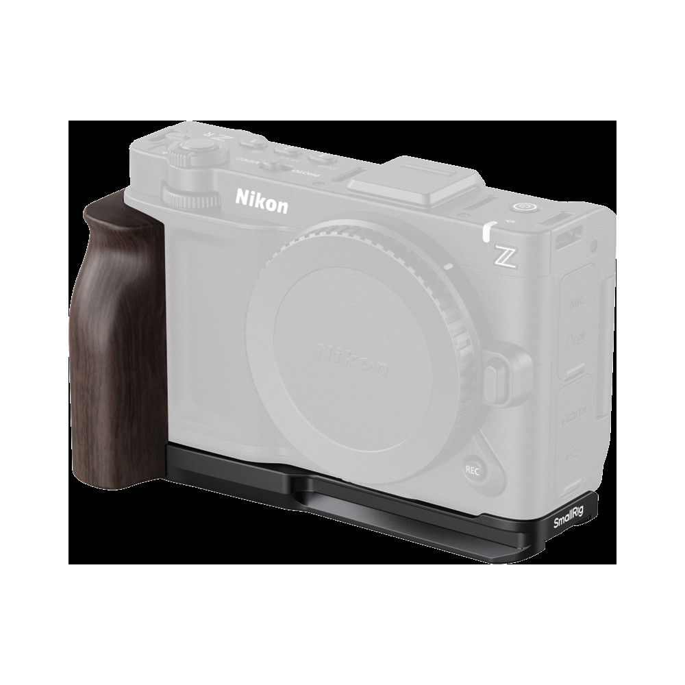 Produktbild för SmallRig 5906 L-Shaped Mount Plate with Wooden Handle for Nikon ZR