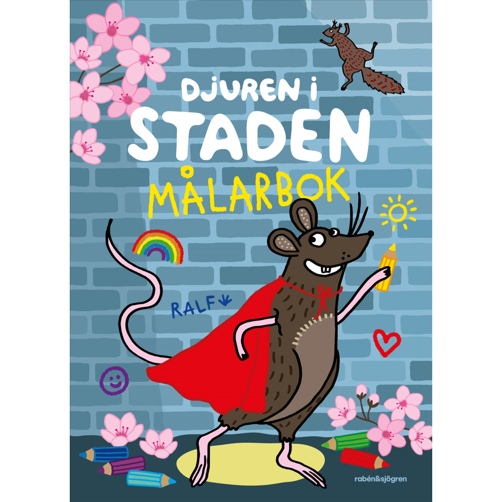 Produktbild för Djuren i staden målarbok (häftad)