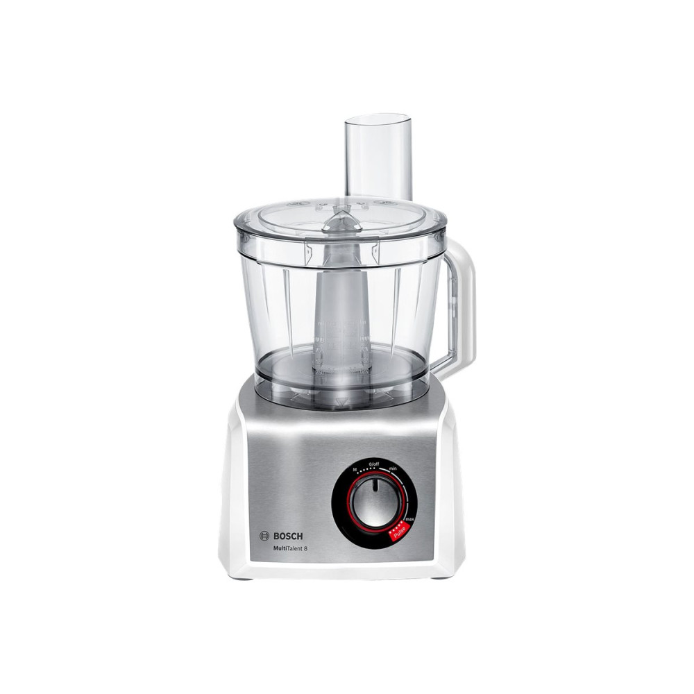 Produktbild för Bosch MultiTalent 8 MC812S814 - matberedare - 1250 W - borstat rostfritt stål/vit