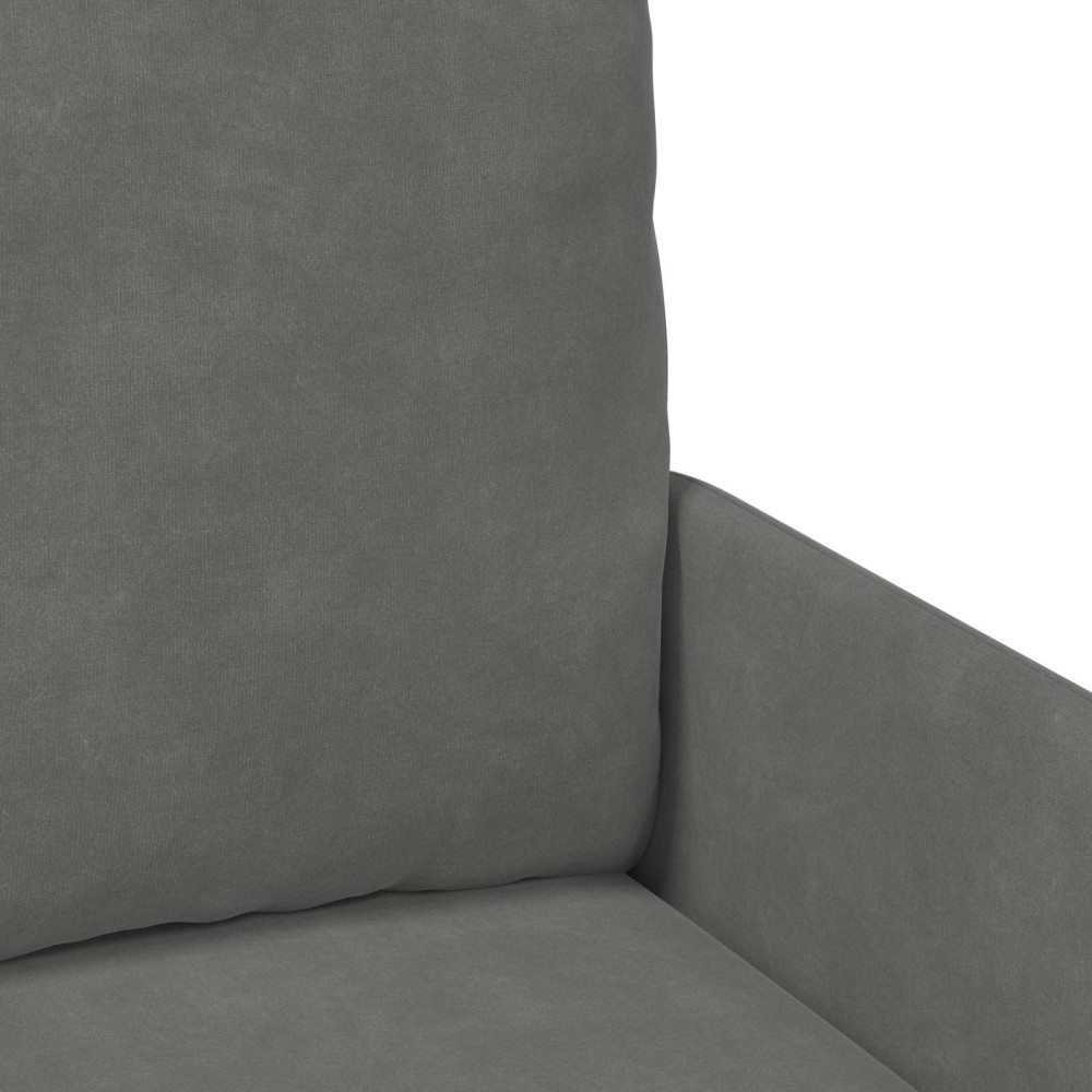 Produktbild för Soffgrupper med kudde 3 pcs Mörkgrå 115 x 56 x 80 cm Plywood