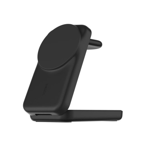 Belkin Components Belkin UltraCharge trådlöst laddställ - 3-i-1, magnetisk, vikbar, med Qi2 - + växelströmsadapter - 25 Watt - MFI-certifierad