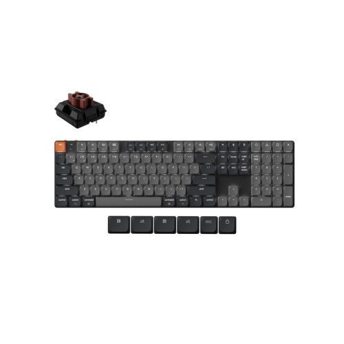 Keychron Keychron K5 V2 - tangentbord - QMK mekanisk - 100% Inmatningsenhet