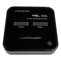 Produktbild för LC Power LC-DOCK-M2-NVME - HDD dockningsstation - M.2 NVMe Card - USB-C 3.2 (Gen 2x1)