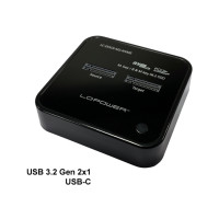 Produktbild för LC Power LC-DOCK-M2-NVME - HDD dockningsstation - M.2 NVMe Card - USB-C 3.2 (Gen 2x1)