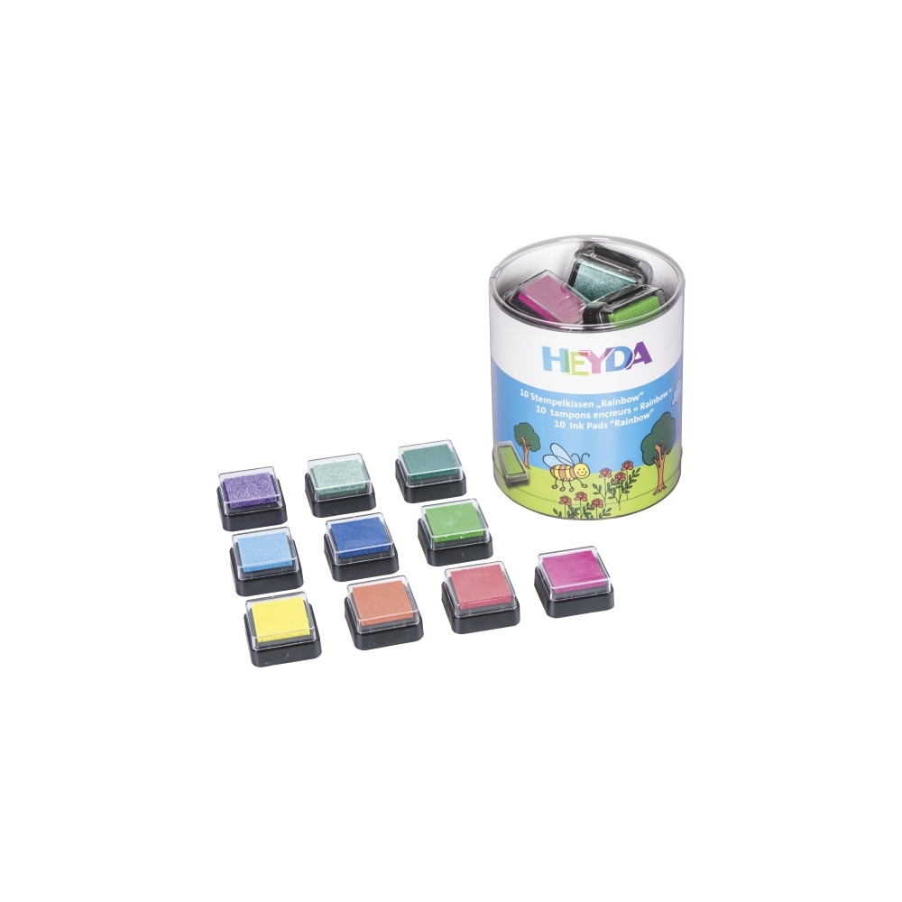 Produktbild för HEYDA 204888470, Stämpeldyna för barn, Lila, Rosa, Blå, Grön...