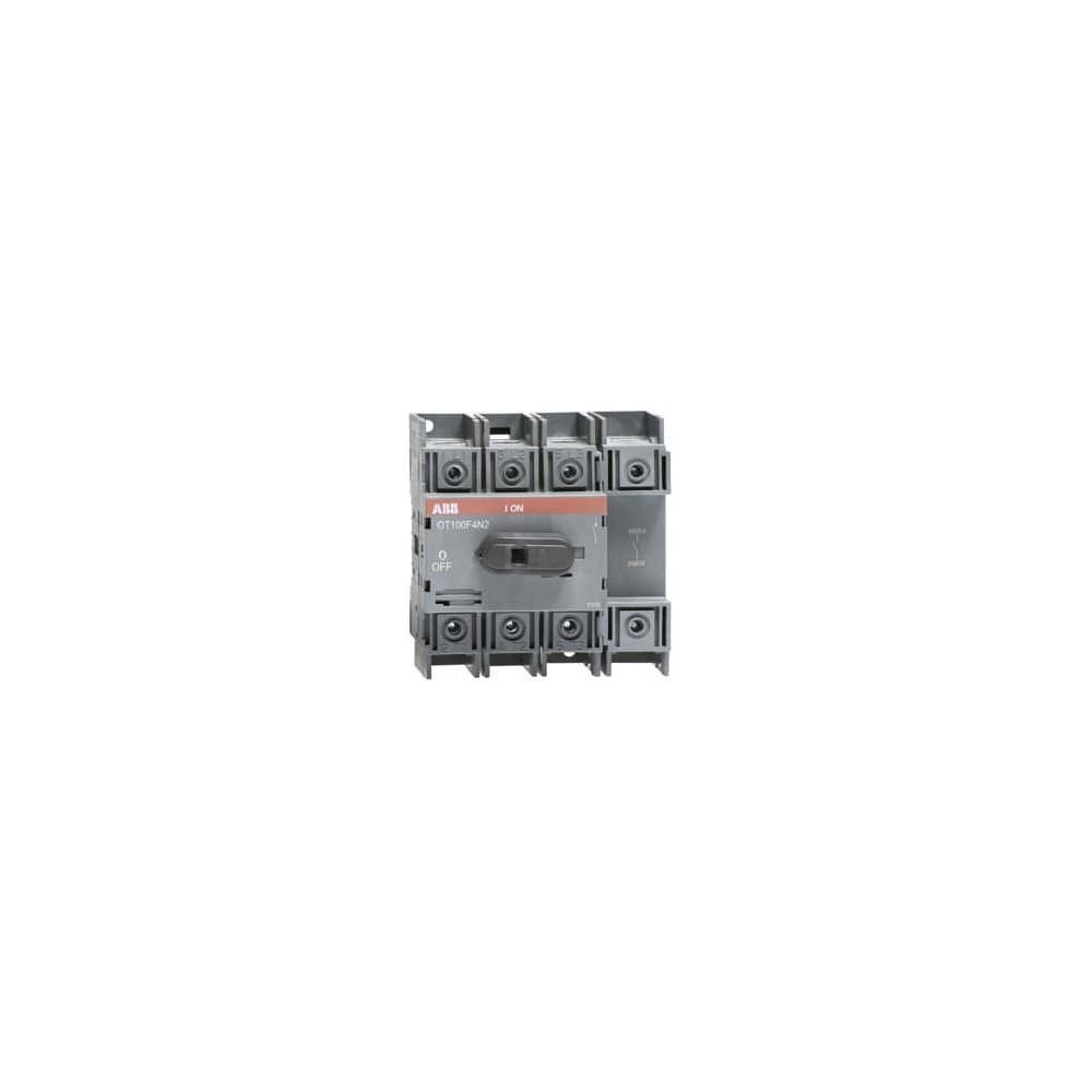Produktbild för ABB OT100F4N2, Kontaktor, Grå, 4P, 100 A, 600 V, 96,5 x 74 x...