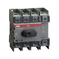 Produktbild för ABB OT100F4N2, Kontaktor, Grå, 4P, 100 A, 600 V, 96,5 x 74 x...