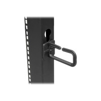 Produktbild för StarTech.com 25U-serverrack med öppen ram - 4 stolpar justerbart djup (59 cm till 104 cm) rack för nätverksutrustning med hjul/nivåfötter/kabelhantering (4POSTRACK25U) - rack - 25U