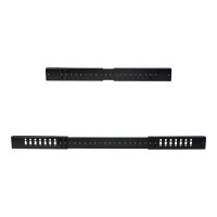 Produktbild för StarTech.com 25U-serverrack med öppen ram - 4 stolpar justerbart djup (59 cm till 104 cm) rack för nätverksutrustning med hjul/nivåfötter/kabelhantering (4POSTRACK25U) - rack - 25U