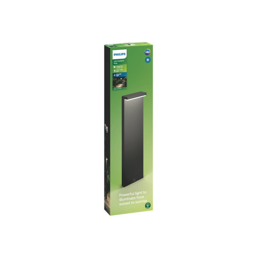 Philips Philips myGarden Bustan Post - golvlampa - LED x 2 - totalt: 9 W - varmt vitt ljus - L-typ - antracit