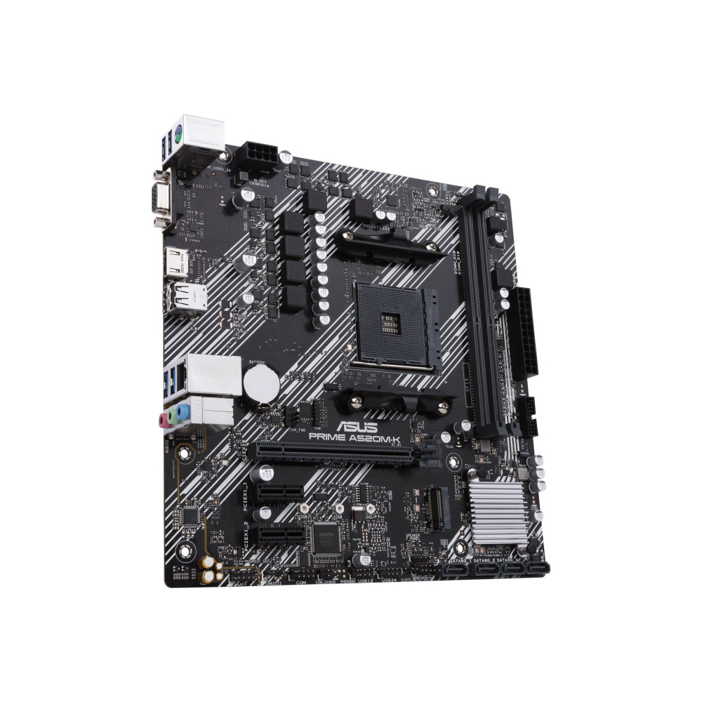 Produktbild för ASUS PRIME A520M-K - moderkort - micro ATX - Socket AM4 - AMD A520