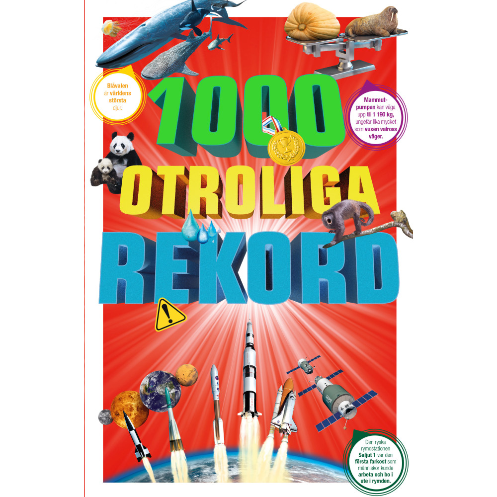 Produktbild för 1000 otroliga rekord (inbunden)