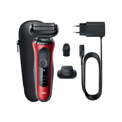Braun Braun Series 6 61-R1200S - rakapparat - röd