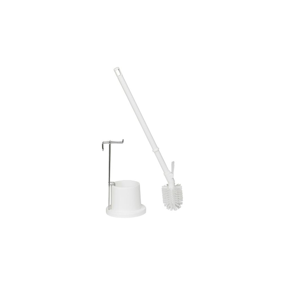 Produktbild för WC-set VIKAN med hållare 72cm vit