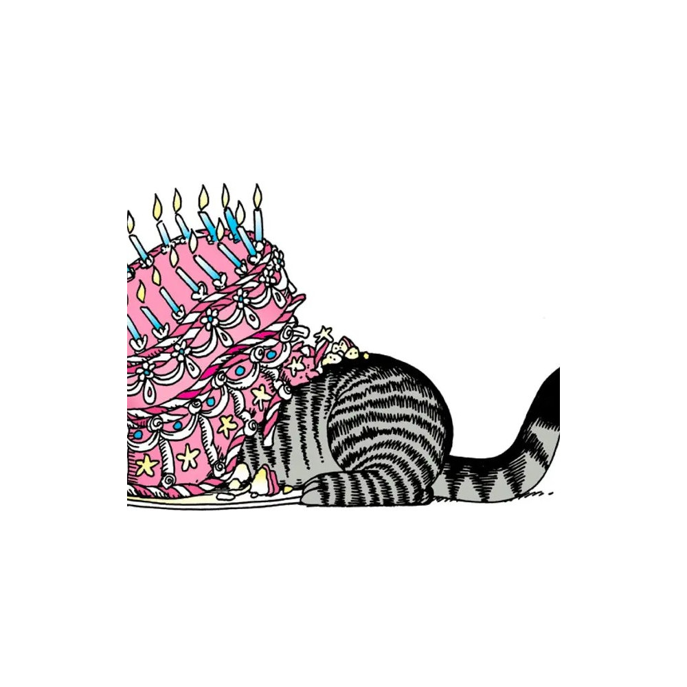 Produktbild för B. Kliban: Cat Undercaking Birthday Card