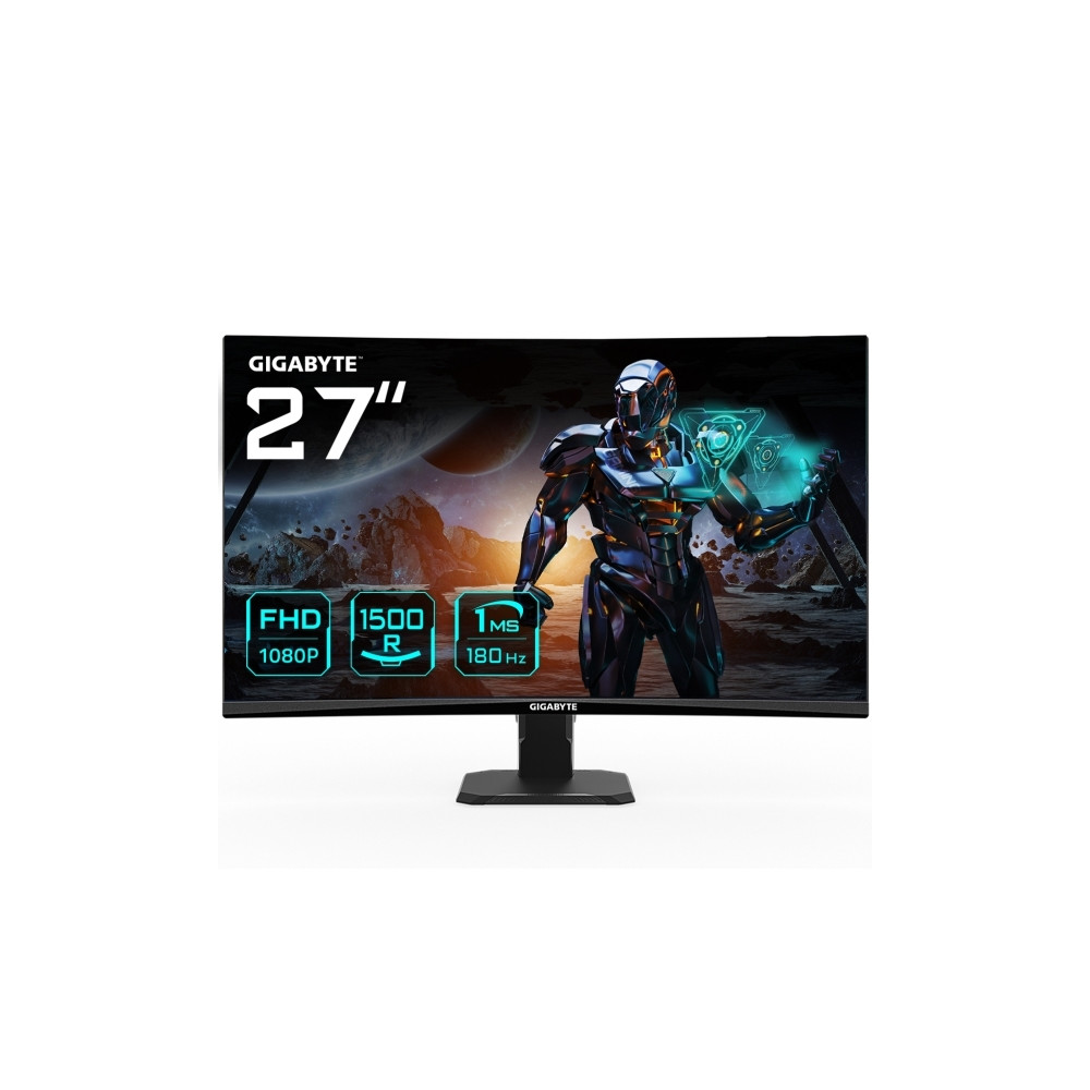 Produktbild för Gigabyte GS27FC - LED-skärm - böjd - Full HD (1080p) - 27" - HDR