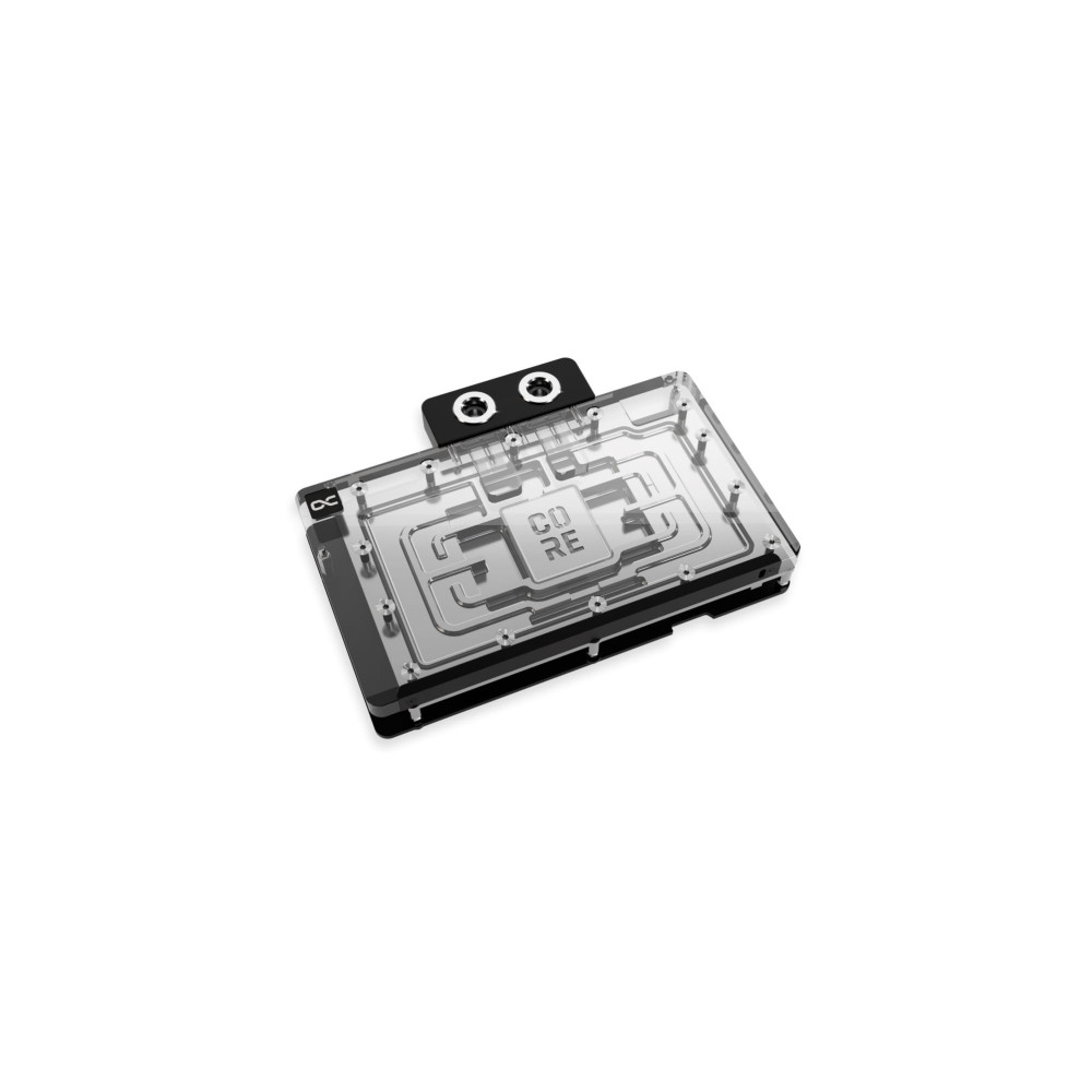 Produktbild för Alphacool Core, bakplatta, aluminium, krom, koppar, svart, k...