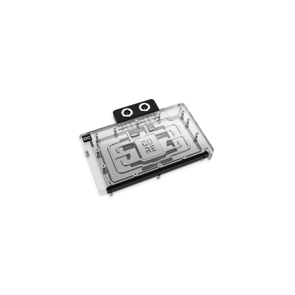 Produktbild för Alphacool Core, bakplatta, aluminium, krom, koppar, svart, k...